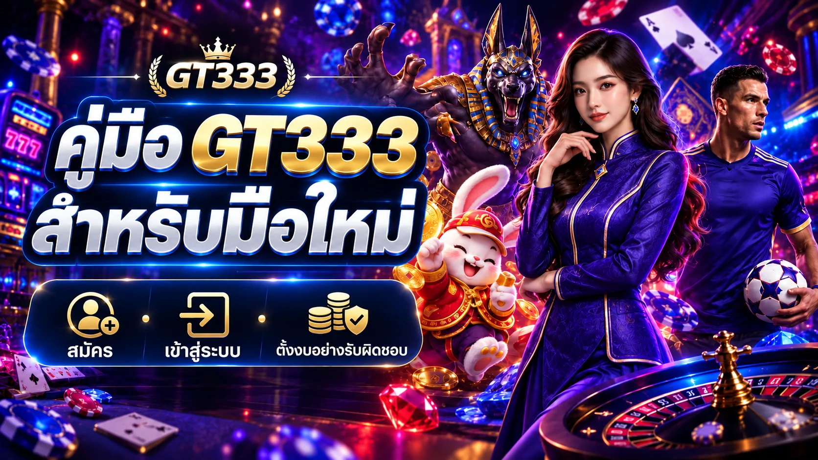คู่มือ GT333 มือใหม่ สมัคร Login ฝากถอน และตั้งงบอย่างปลอดภัย